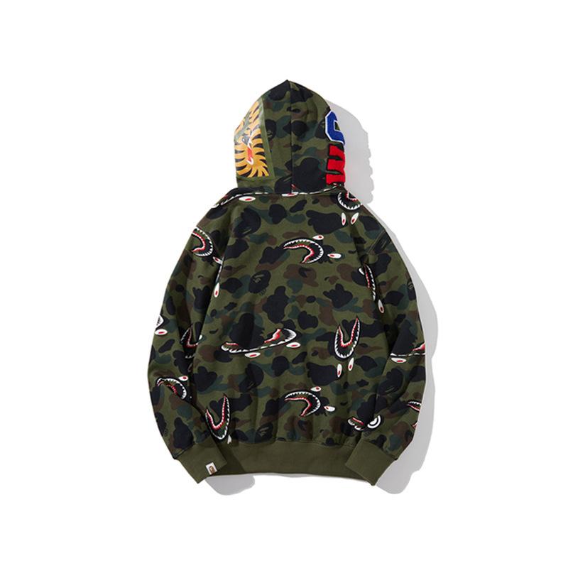 Bathing Ape Jacket Autumn and Winter Camouflage Men and Women Casual Camouflage Thin Sweater Baggy Coat product image 2,