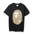 Bathing Ape T-Shirt Summer Leopard Print Short Sleeve T-shirt product image 1, provided for visual reference and product