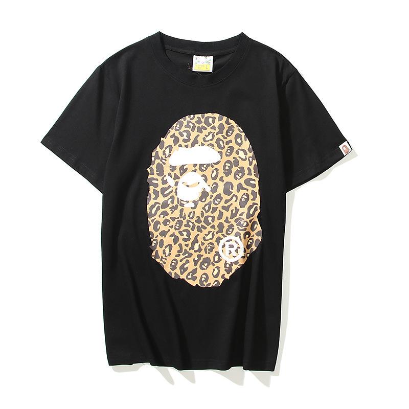 Bathing Ape T-Shirt Summer Leopard Print Short Sleeve T-shirt product image 1, provided for visual reference and product
