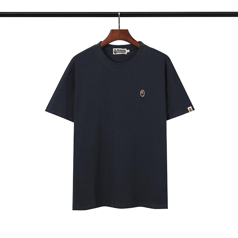 Bathing Ape T-Shirt Embroidered Ape Head Short Sleeve Cotton T-shirt product image 2, provided for visual reference and