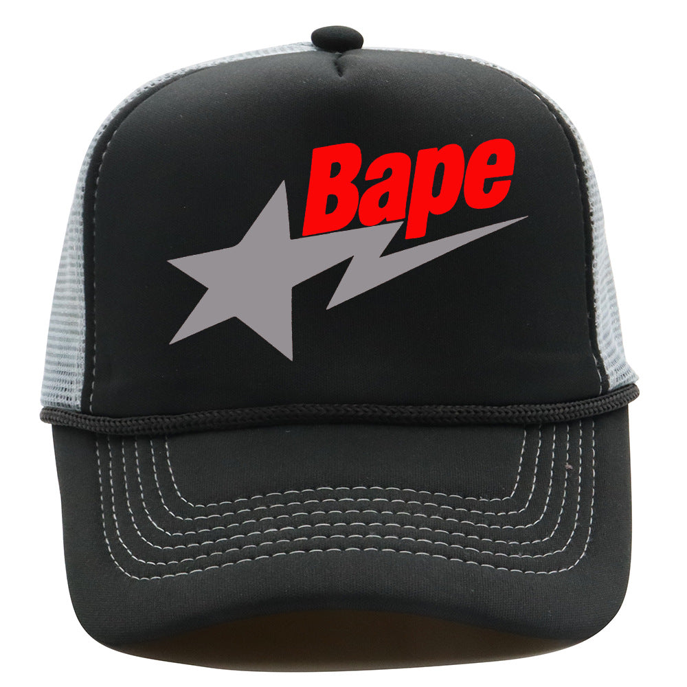 Bathing Ape Hat Baseball Cap Mesh Cap BAPE Sunscreen Cap product image 1, provided for visual reference and product detail