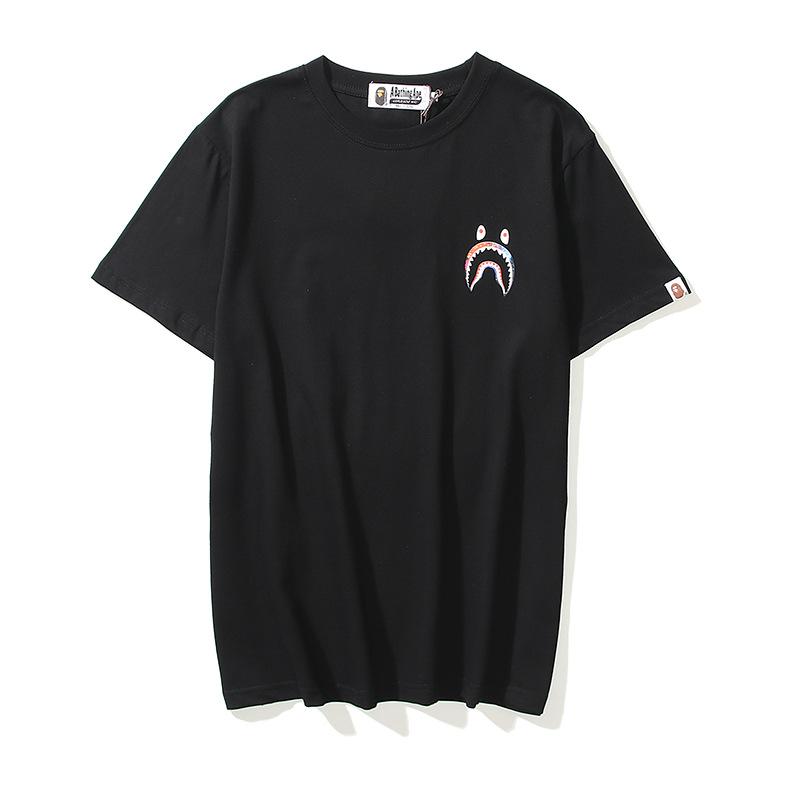 Bathing Ape T-Shirt Cartoon Round Neck Summer Printed Large Size Short Sleeve Casual product image 5, provided for visual