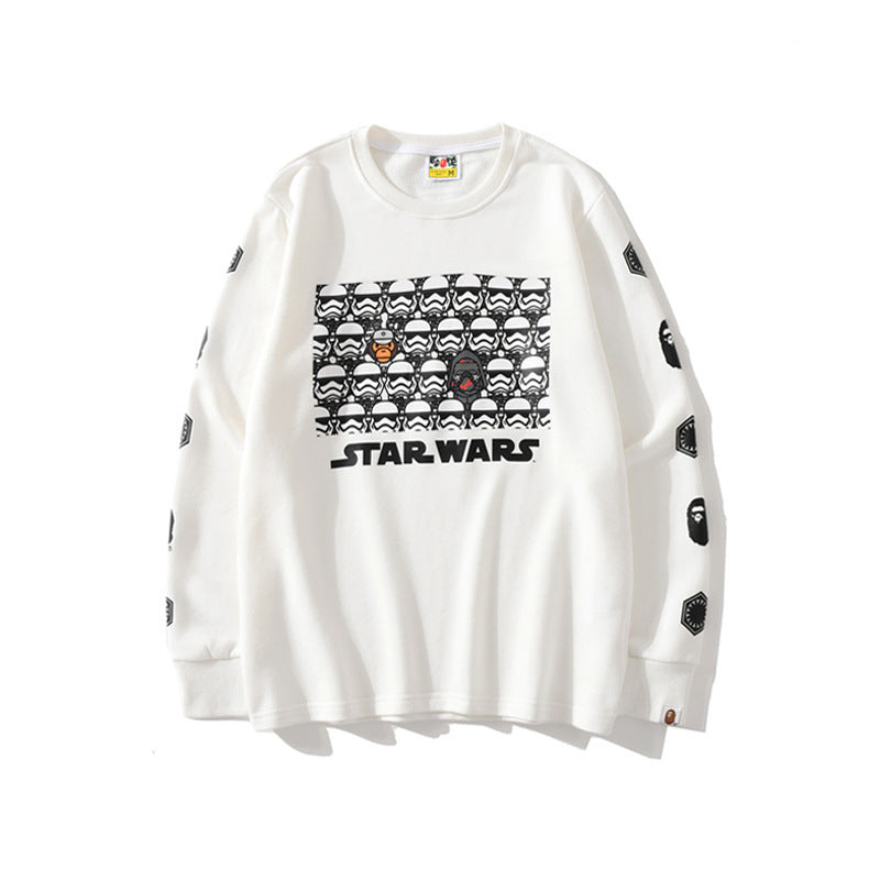 Bathing Ape Sweatshirt Loose Casual Pullover Sweater product image 5, provided for visual reference and product detail review