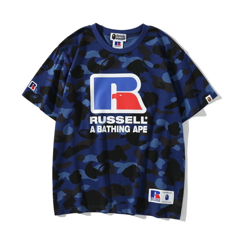 Bathing Ape T-Shirt Summer Camouflage Short Sleeve T-shirt product image 3, provided for visual reference and product detail