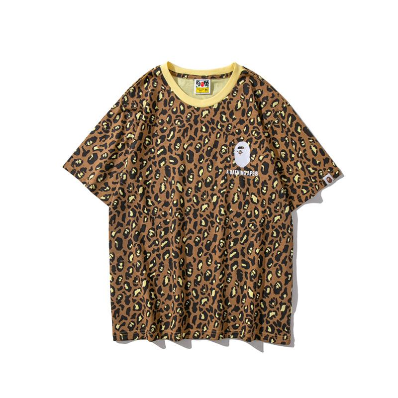 Bathing Ape T-Shirt Spring/Summer Camouflage Leopard Print Short Sleeve T-shirt product image 3, provided for visual