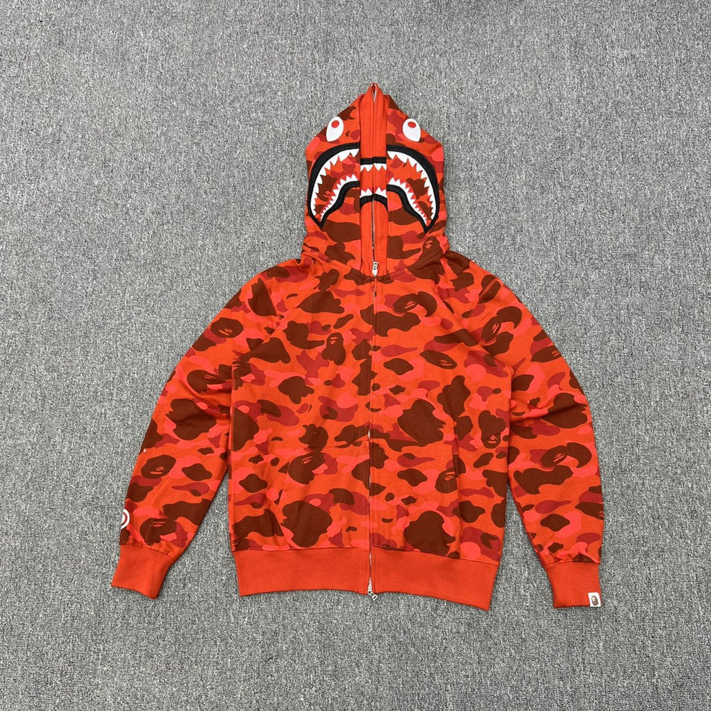 Bape Hoodie Zip-Up Cardigan Two-Hooded Hoodie product image 3, provided for visual reference and product detail review