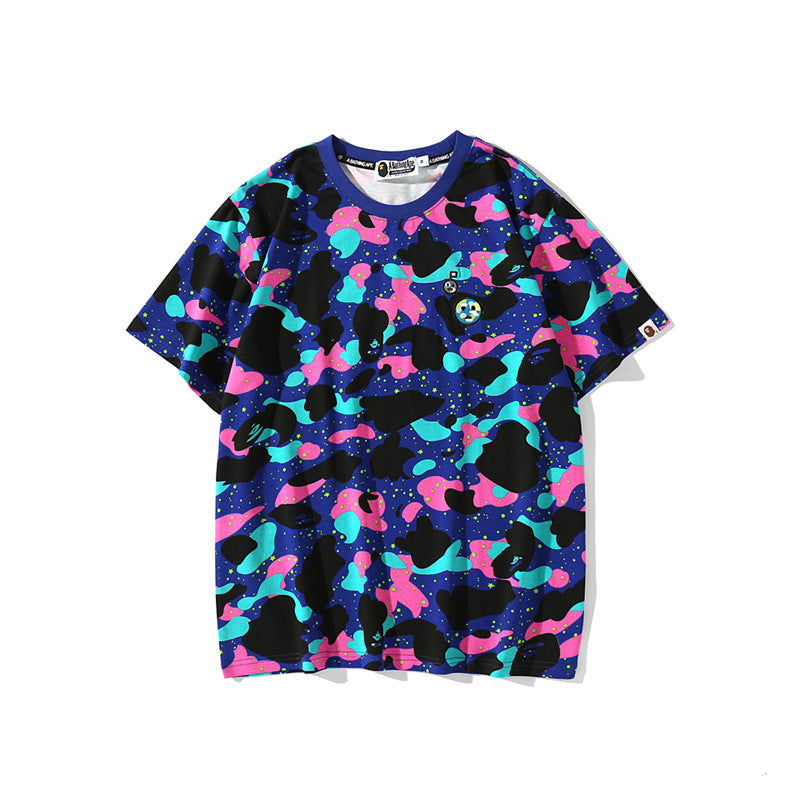 Bathing Ape T-Shirt Camouflage T-shirt Short Sleeve product image 4, provided for visual reference and product detail review