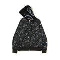 Bathing Ape Jacket Autumn and Winter Shark Starry Sky Luminous Cardigan Hoodie Fleece Padded Coat product image 1, provided