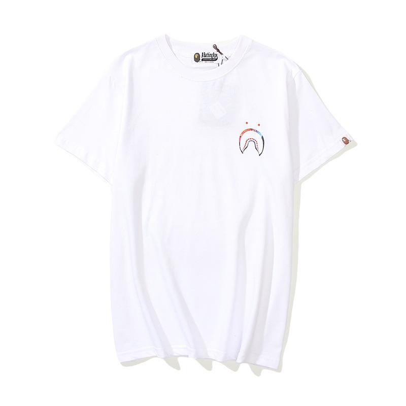 Bathing Ape T-Shirt Cartoon Round Neck Summer Printed Large Size Short Sleeve Casual product image 6, provided for visual