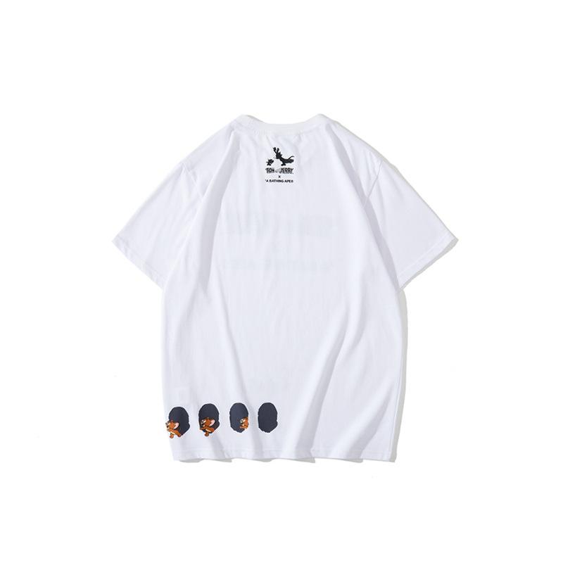 Bathing Ape T-Shirt Summer Street Tom and Jerry T-shirt Short Sleeve product image 2, provided for visual reference and
