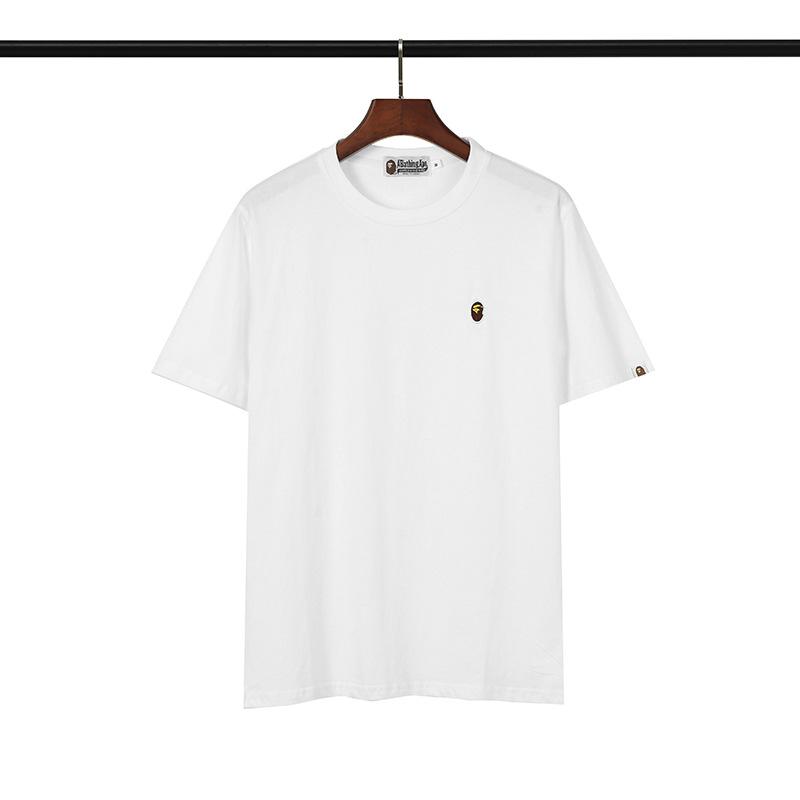 Bathing Ape T-Shirt Embroidered Ape Head Short Sleeve Cotton T-shirt product image 3, provided for visual reference and