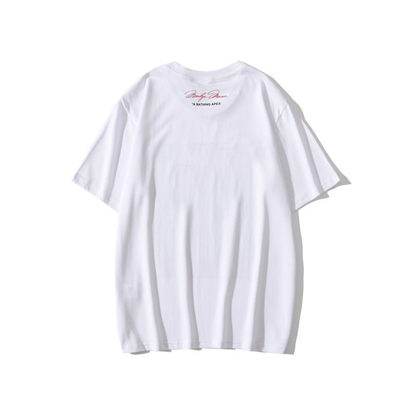 Bathing Ape T-Shirt Teen Casual Camouflage Light and Shadow T-shirt Short Sleeve product image 2, provided for visual