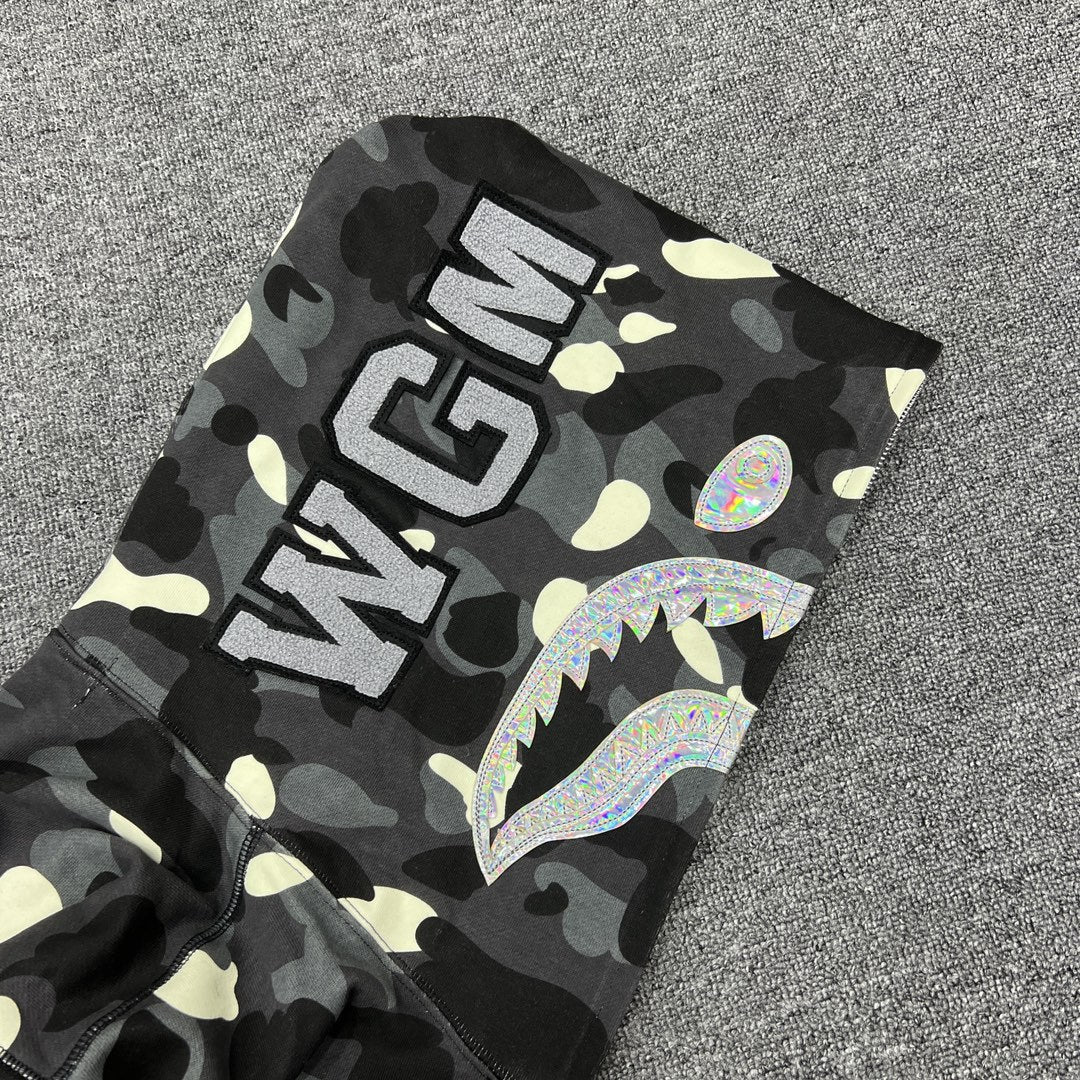 Bape Hoodie Zip-Up Cardigan Iridescent Glow Hoodie product image 2, provided for visual reference and product detail review