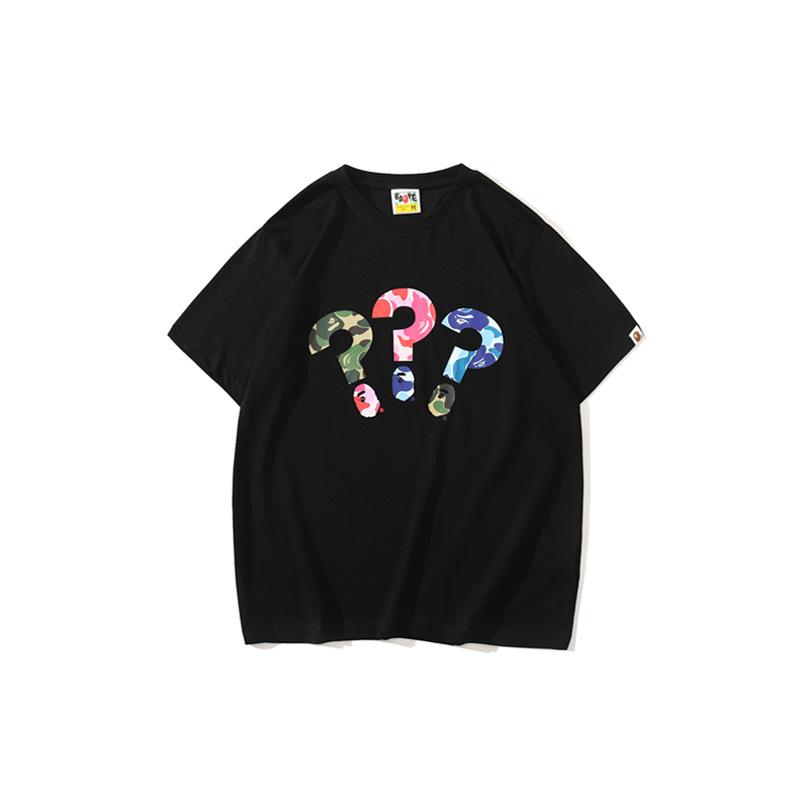 Bathing Ape T-Shirt Spring and Summer Short Sleeve Printed Fashion Camouflage T-shirt product image 3, provided for visual