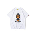 Bathing Ape T-Shirt Summer Short Sleeves, Blue Shark Monkey T-shirt Printed Casual Short Sleeve Fashion product image 1,