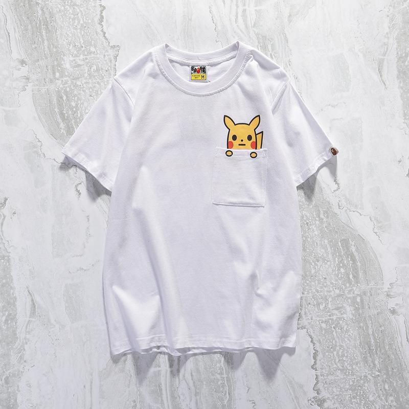 Bathing Ape T-Shirt Summer Casual Cartoon Anime Pullover Short Sleeve Round Neck T-shirt product image 1, provided for