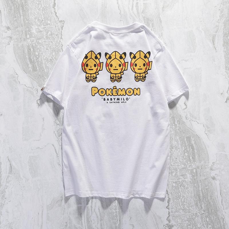 Bathing Ape T-Shirt Summer Casual Cartoon Anime Pullover Short Sleeve Round Neck T-shirt product image 3, provided for