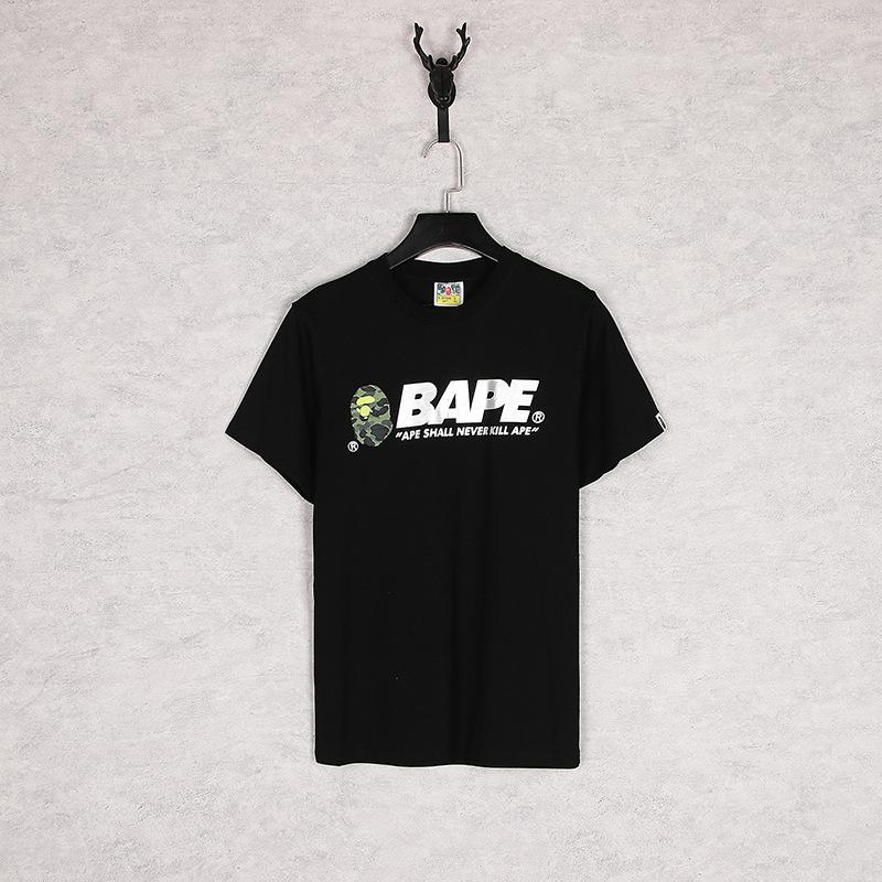 Bathing Ape T-Shirt Summer Letter Print Short-Sleeve T-shirt product image 5, provided for visual reference and product