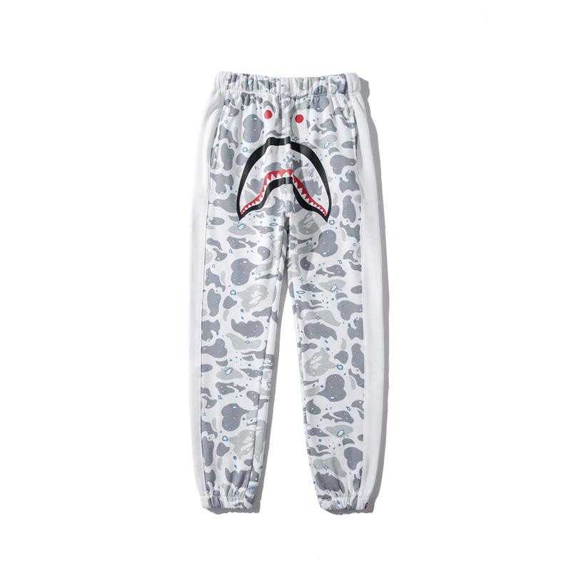 Bathing Ape Pant Shark Head Print Luminous Starry Sky Trousers Men and Women Casual Pants Sweatpants product image 2,