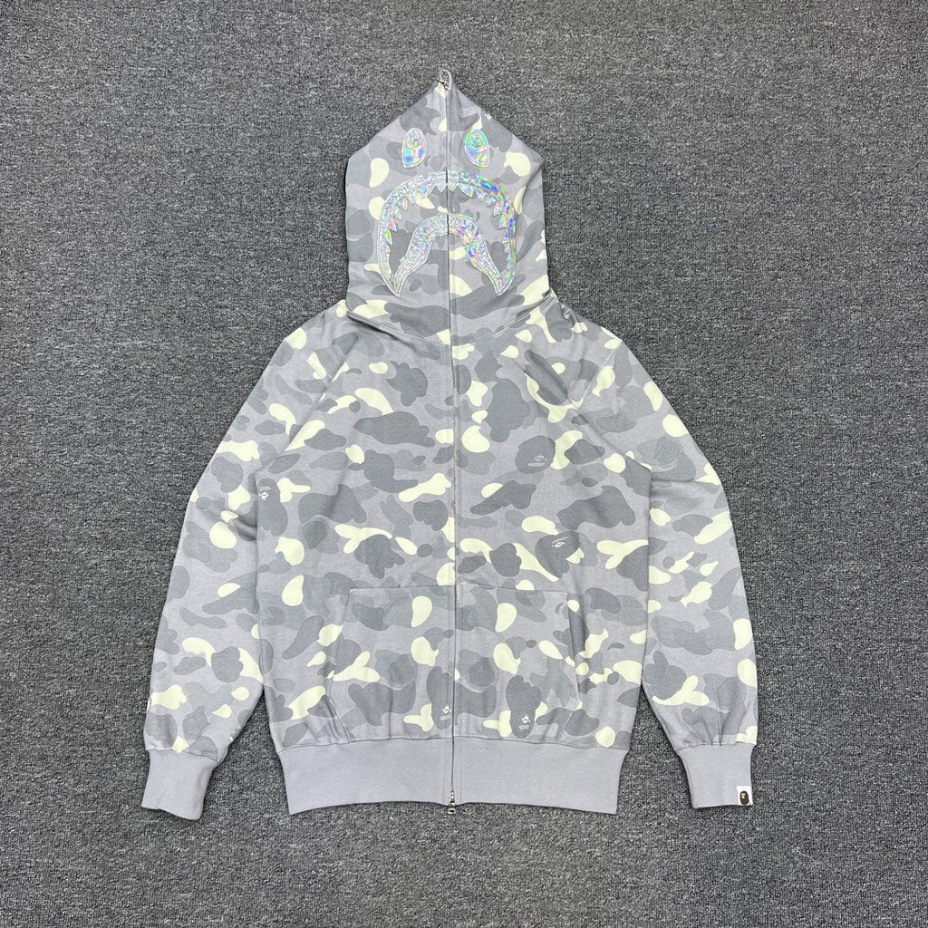 Bape Hoodie Zip-Up Cardigan Iridescent Glow Hoodie product image 9, provided for visual reference and product detail review