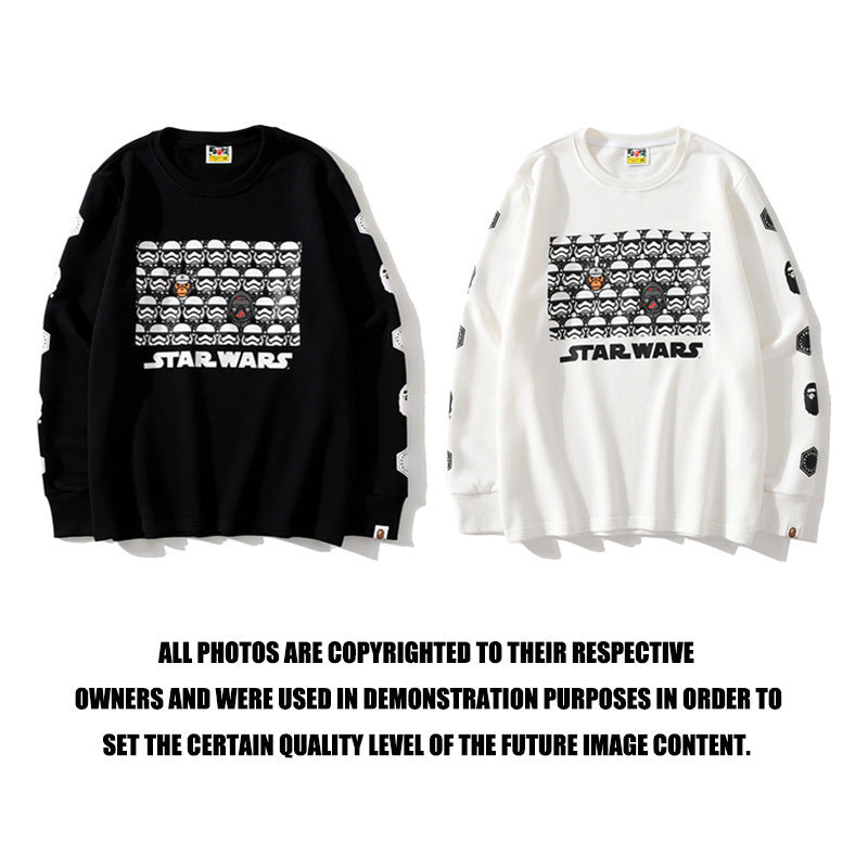 Bathing Ape Sweatshirt Loose Casual Pullover Sweater product image 4, provided for visual reference and product detail review