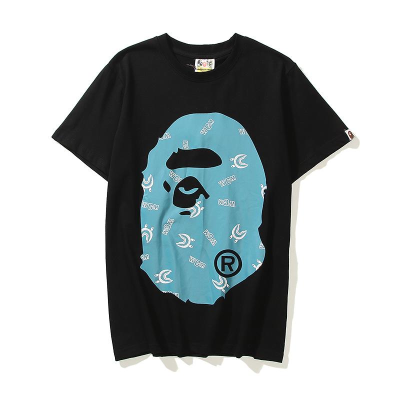 Bathing Ape T-Shirt Cartoon Anime Loose Teen Summer Casual T-shirt product image 3, provided for visual reference and