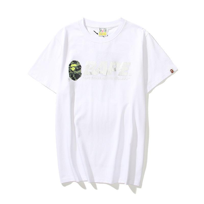 Bathing Ape T-Shirt Summer Letter Print Short-Sleeve T-shirt product image 2, provided for visual reference and product