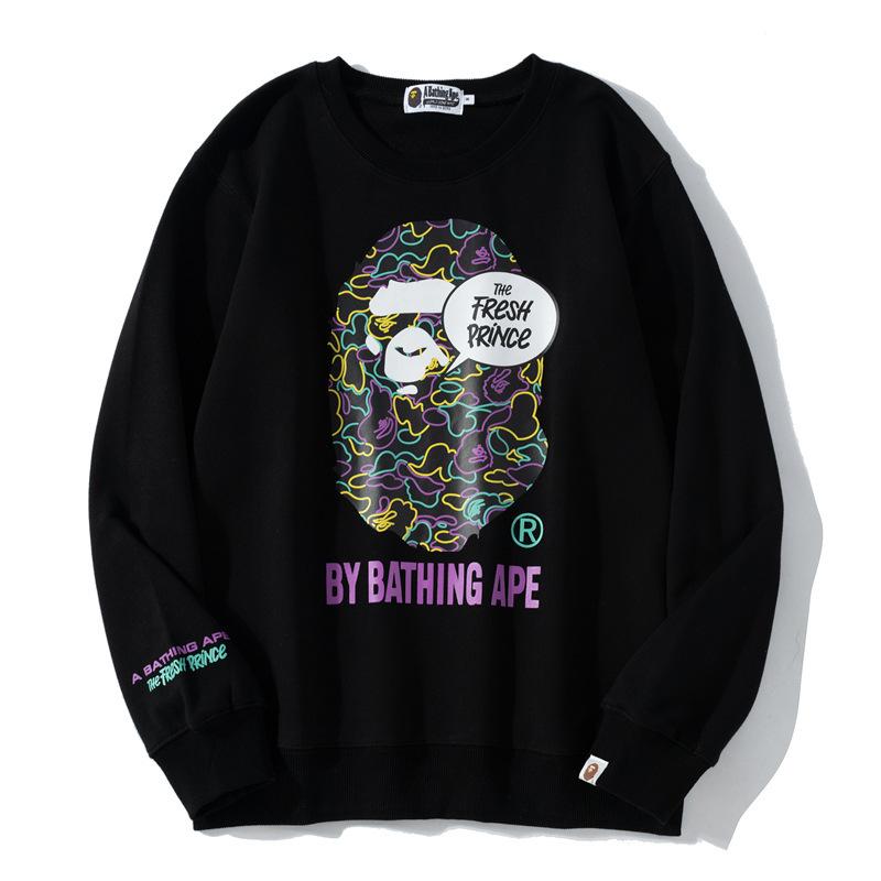 Bathing Ape Sweatshirts Spring Fashion Brand round Neck Pullover Undershirt Sweater product image 1, provided for visual