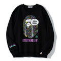 Bathing Ape Sweatshirts Spring Fashion Brand round Neck Pullover Undershirt Sweater product image 1, provided for visual