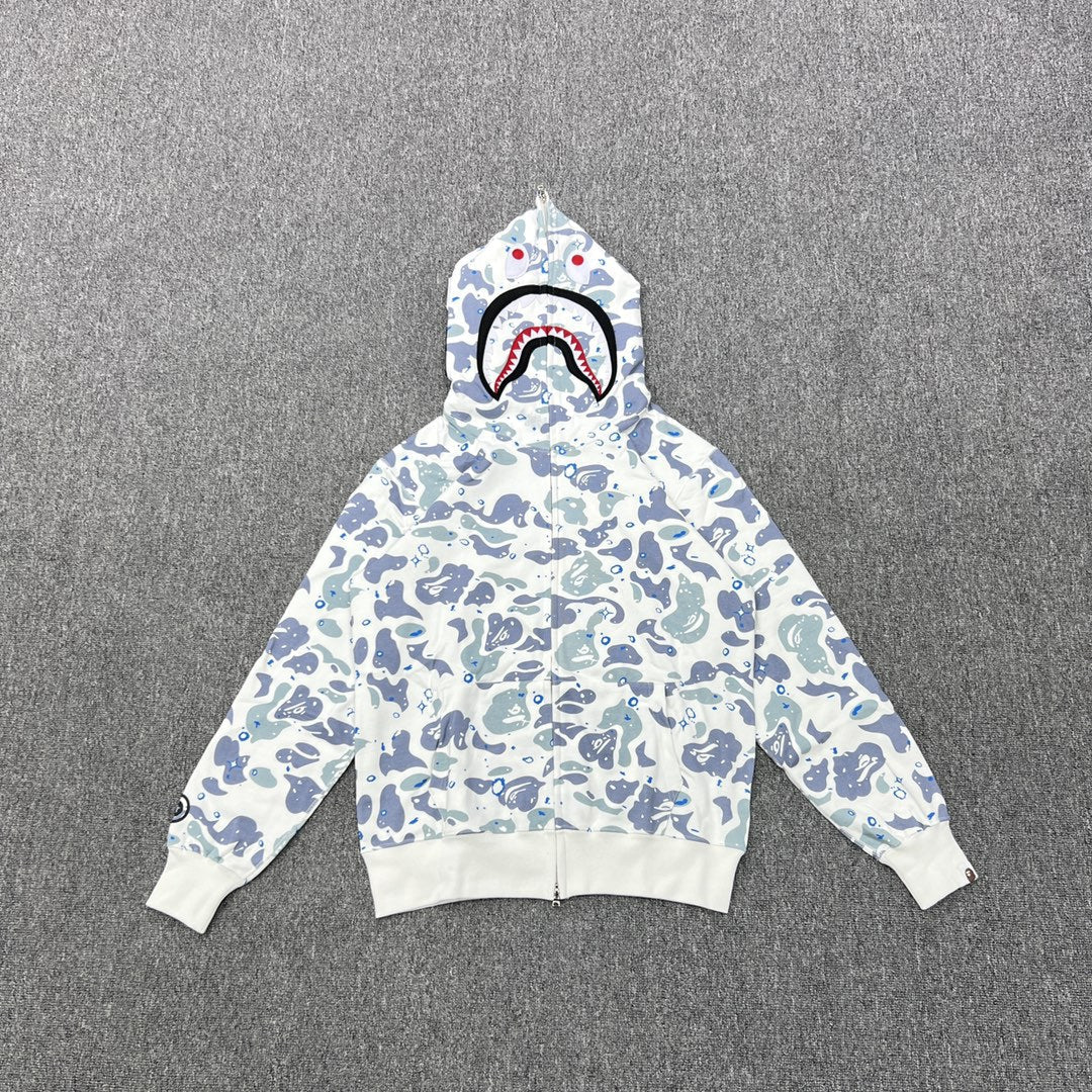Bape Hoodie Luminous Zip-Up Cardigan Hoodie product image 3, provided for visual reference and product detail review