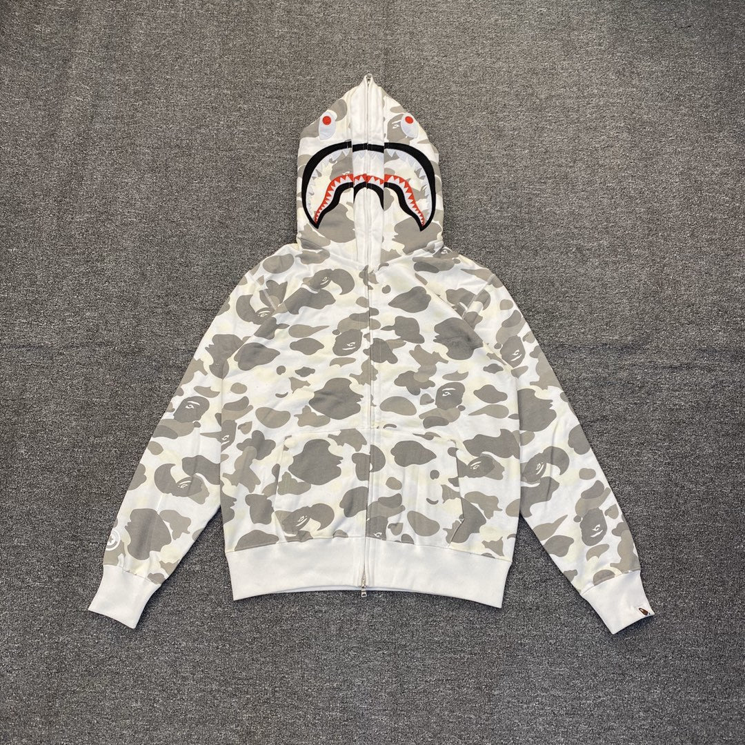 Bape Hoodie Zip-Up Cardigan Two-Hooded Hoodie product image 1, provided for visual reference and product detail review
