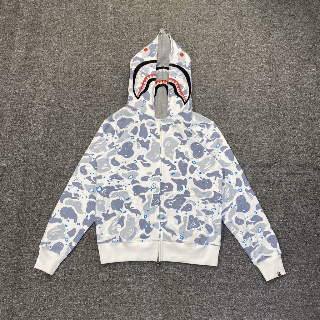 Bape Hoodie Zip-Up Cardigan Two-Hooded Hoodie product image 2, provided for visual reference and product detail review