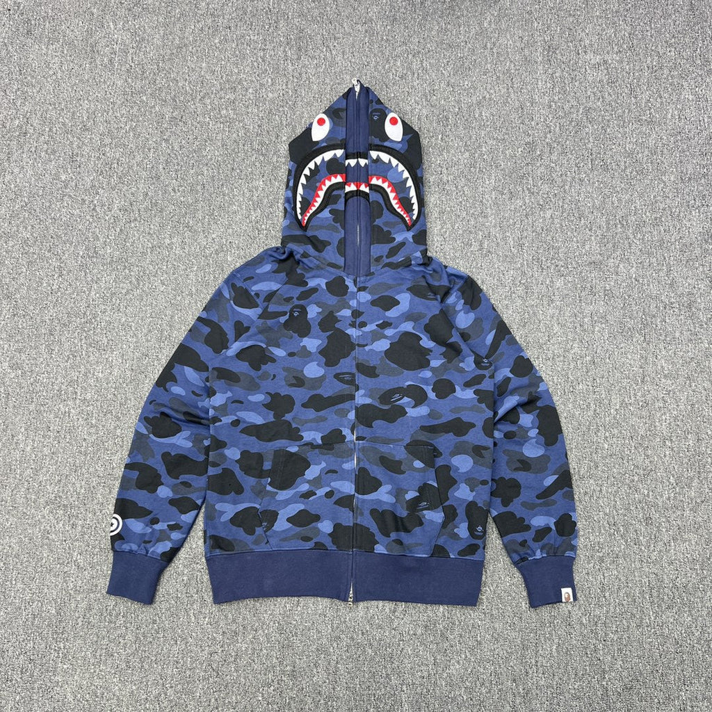 Bape Hoodie Zip-Up Cardigan Two-Hooded Hoodie product image 4, provided for visual reference and product detail review