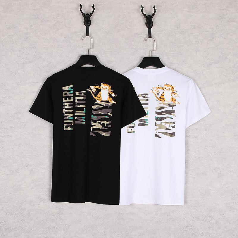 Bathing Ape T-Shirt Summer Zipper Printed Short Sleeve product image 6, provided for visual reference and product detail