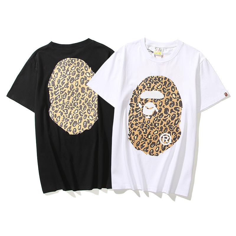 Bathing Ape T-Shirt Summer Leopard Print Short Sleeve T-shirt product image 3, provided for visual reference and product