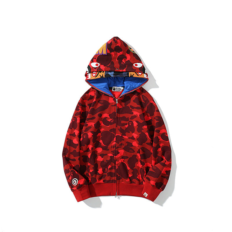 Bape Bearbrick Hoodie Shark Camouflage Sweater product image 3, provided for visual reference and product detail review