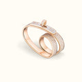 Hermes Kelly Gavroche Double 18K Gold Ring product image 1, provided for visual reference and product detail review
