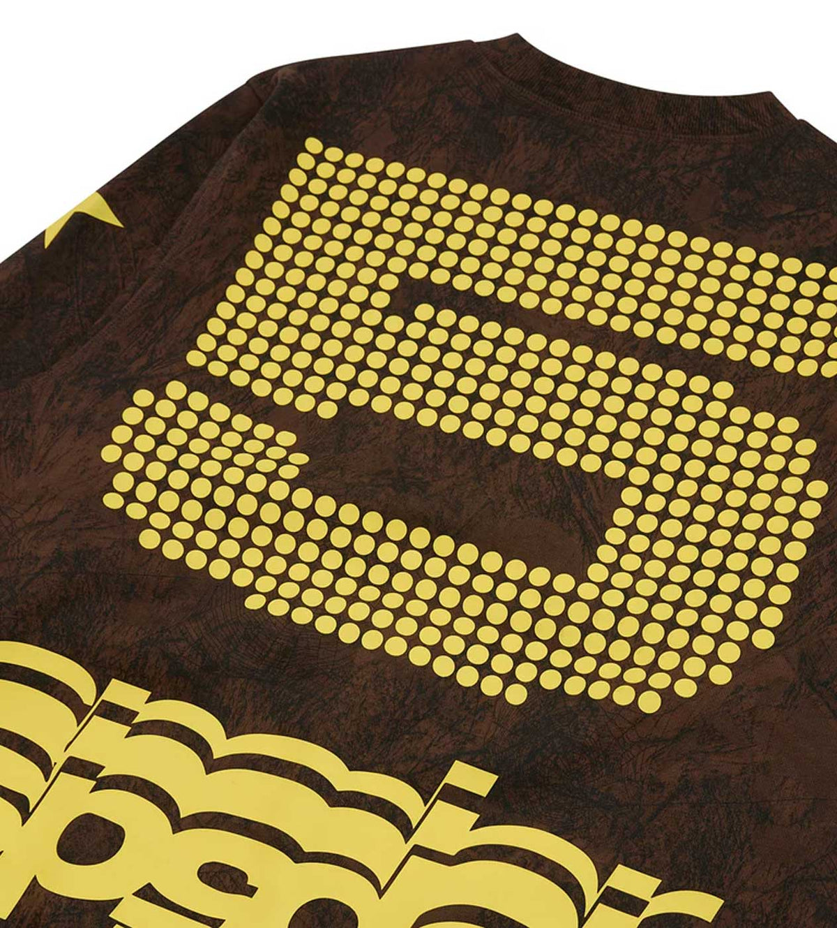 Sp5der 5 Crewneck Sweatshirt Brown product image 3, provided for visual reference and product detail review