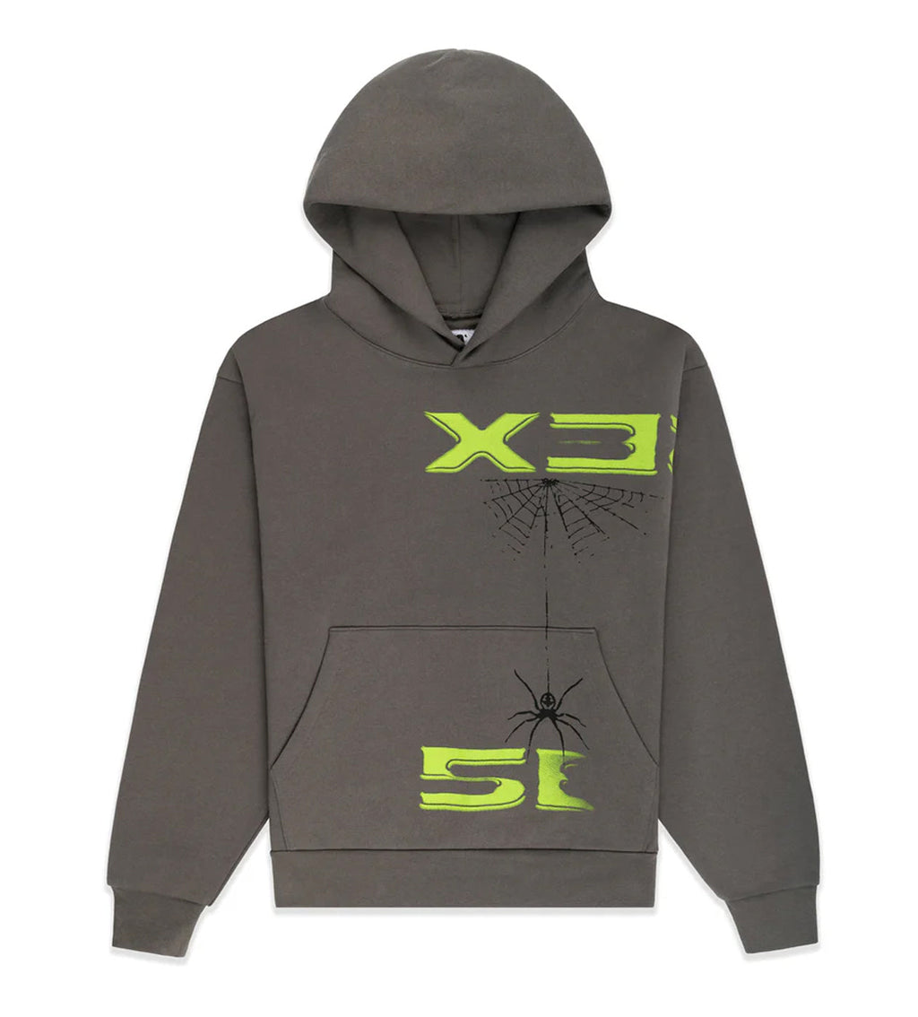 Sp5der 5ex Hoodie Dark Grey product image 1, provided for visual reference and product detail review