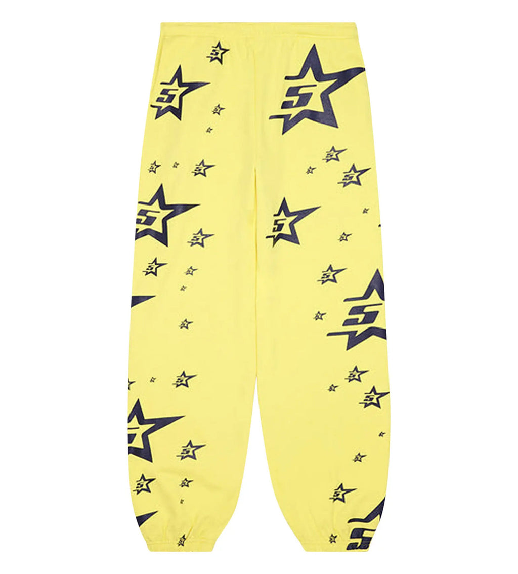 Sp5der 5star Sweatpants Yellow product image 1, provided for visual reference and product detail review
