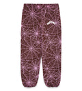 Sp5der AOP Sweatpants Brown/Pink product image 1, provided for visual reference and product detail review