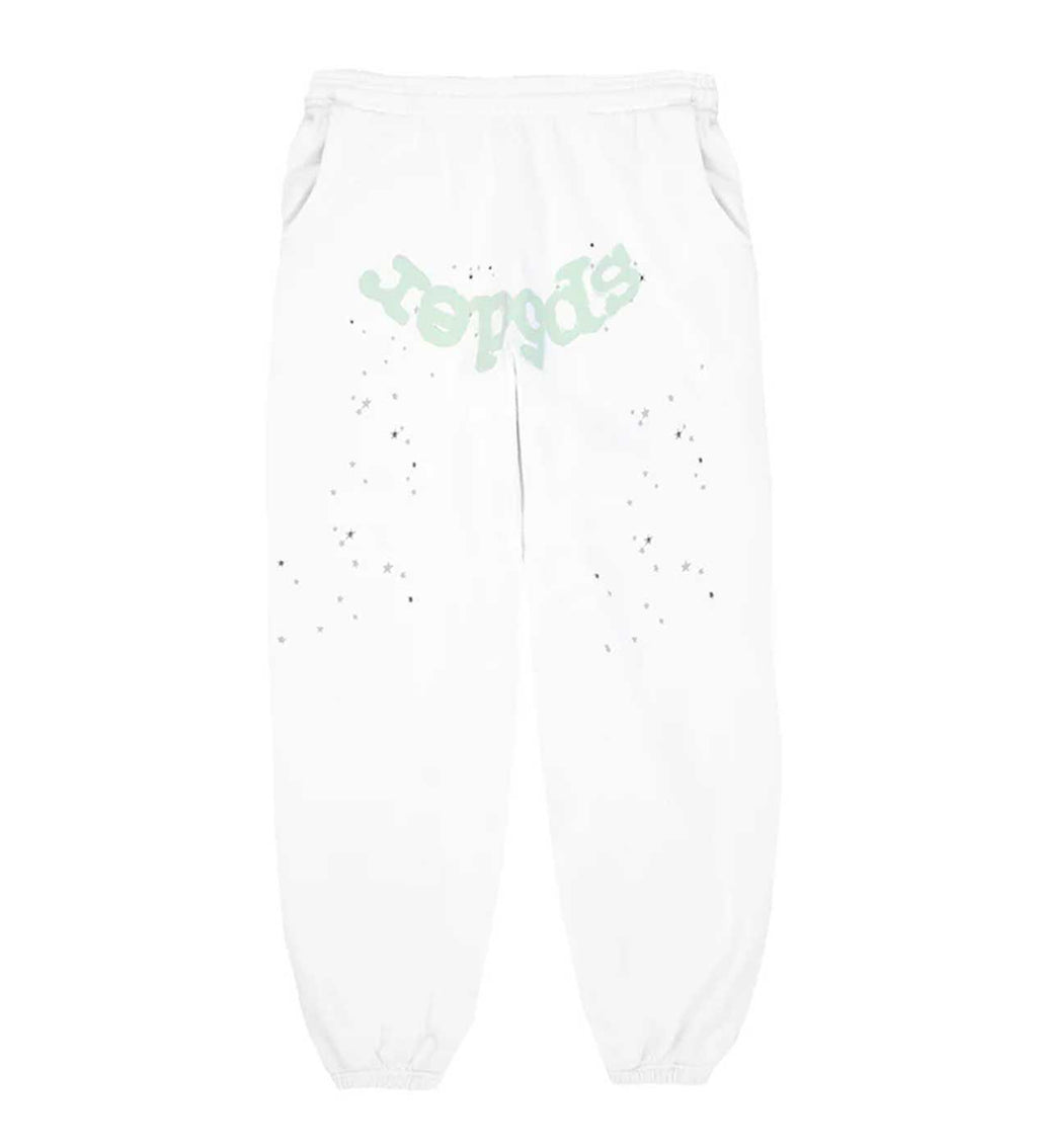 Sp5der Adult Sweatpants Egg Shell product image 1, provided for visual reference and product detail review