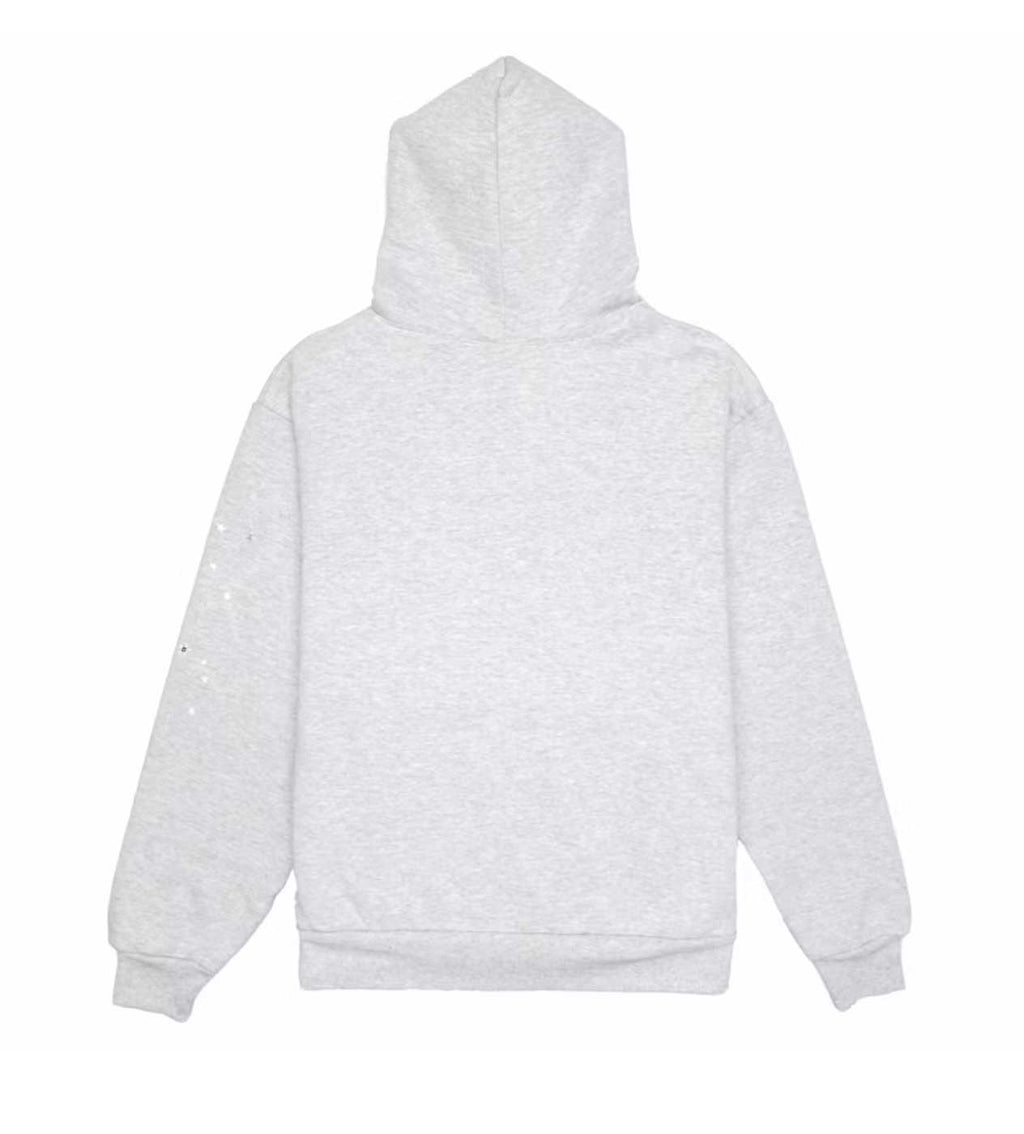 Sp5der Arach NY Phobia Hoodie Ash Grey product image 2, provided for visual reference and product detail review