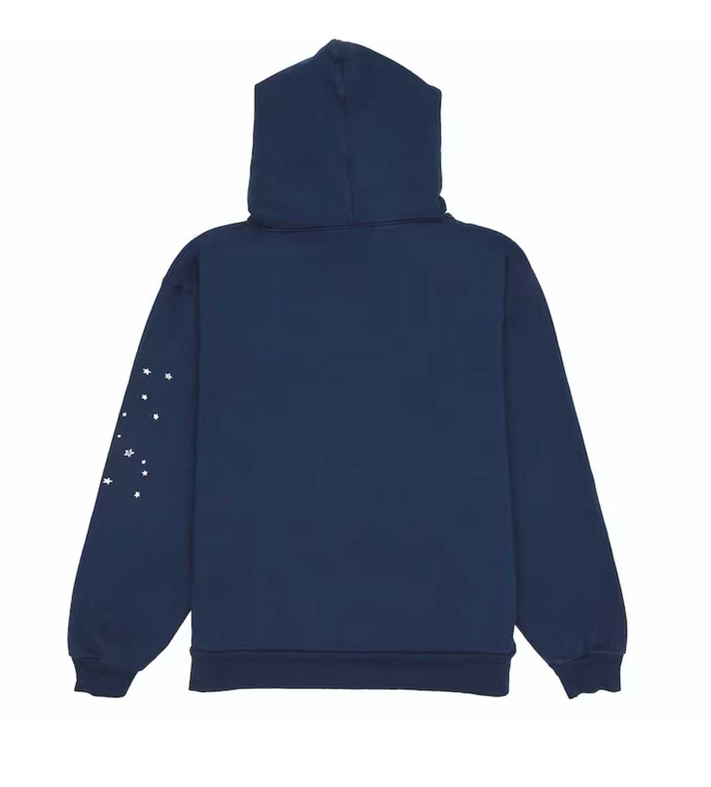 Sp5der Arach NY Phobia Hoodie Navy product image 2, provided for visual reference and product detail review