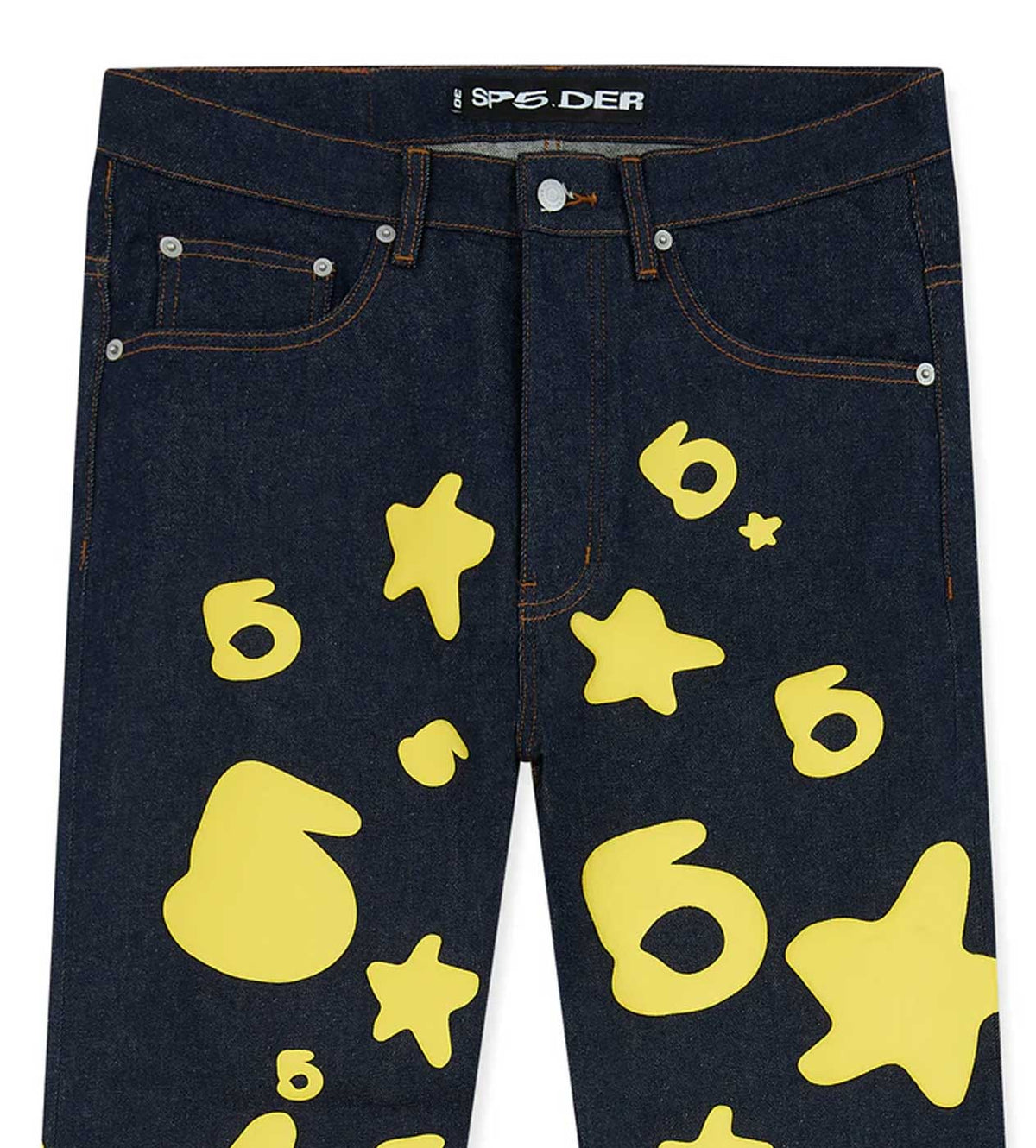 Sp5der Beluga Indigo Denim Blue/Yellow product image 4, provided for visual reference and product detail review