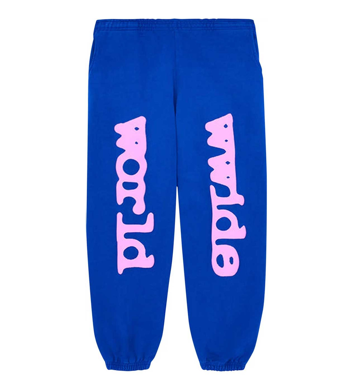 Sp5der Beluga Sweatpants Blue/Pink product image 1, provided for visual reference and product detail review