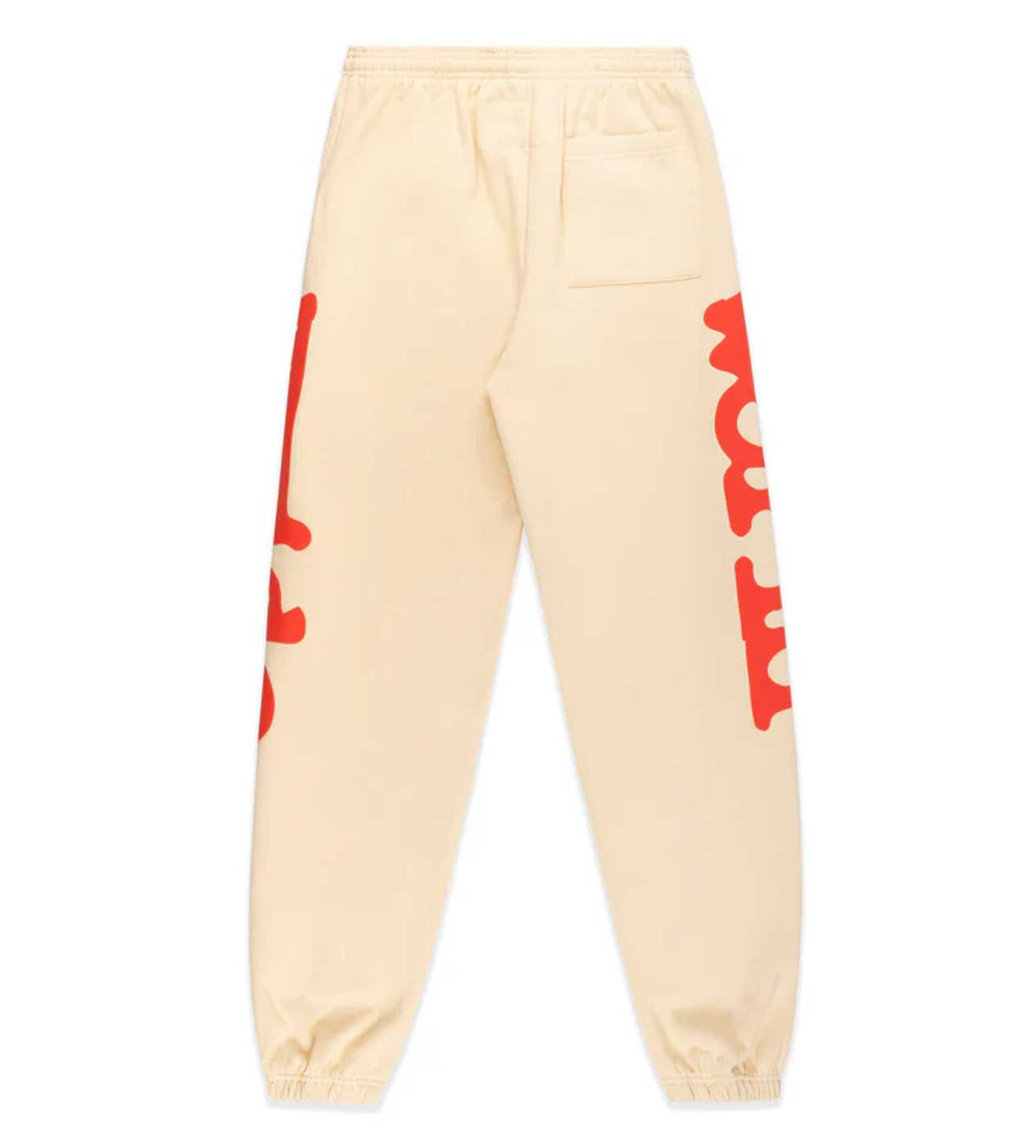 Sp5der Beluga Sweatpants Cream/Red product image 2, provided for visual reference and product detail review