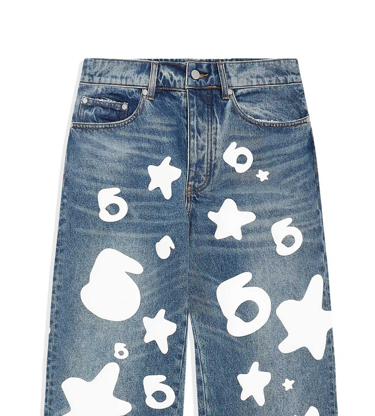 Sp5der Beluga Wash Denim Pants product image 4, provided for visual reference and product detail review
