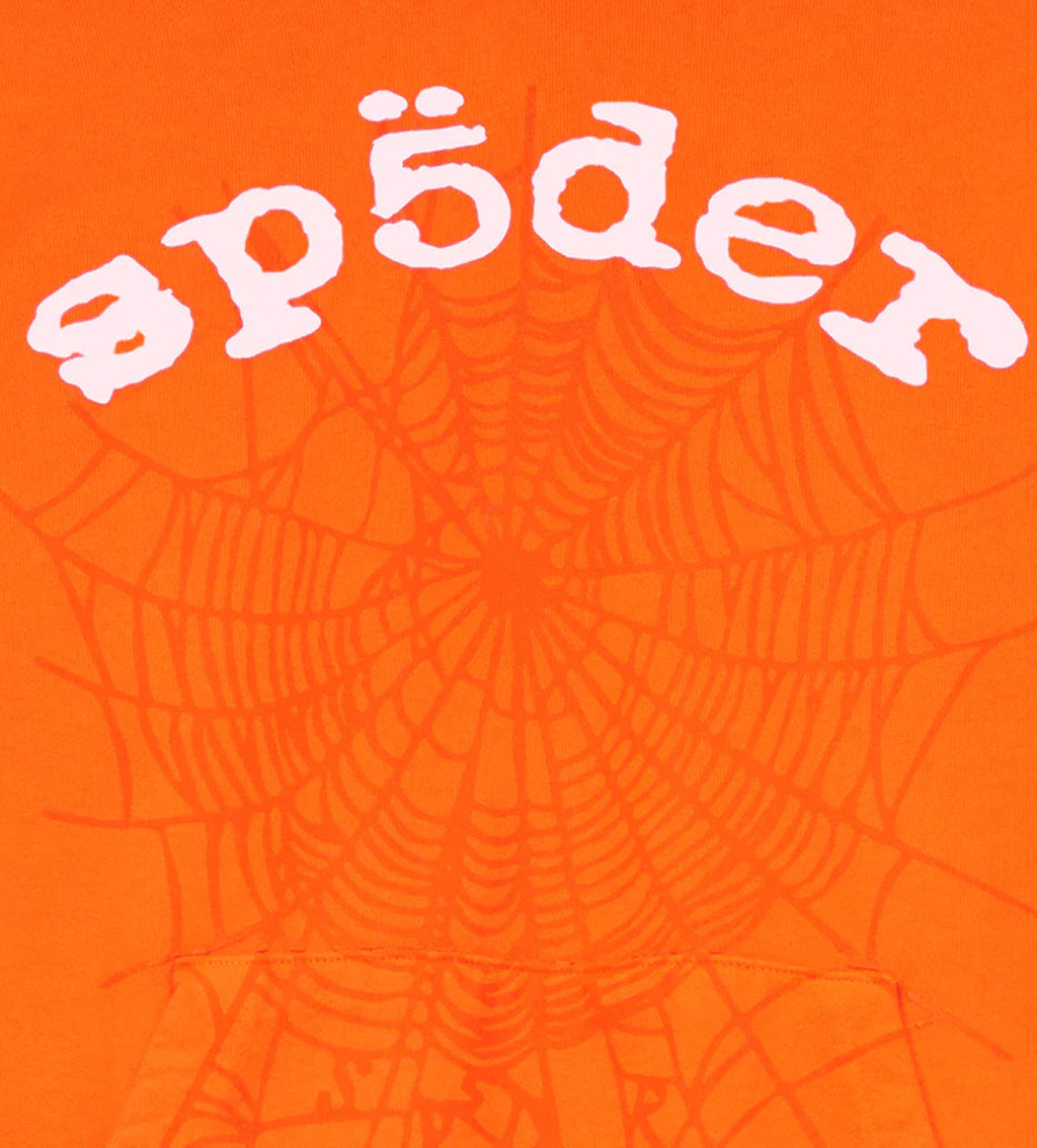 Sp5der Legacy Hoodie V2 Orange product image 3, provided for visual reference and product detail review