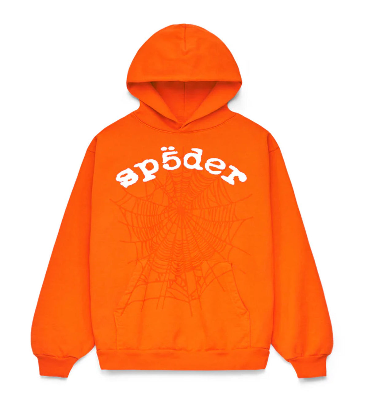 Sp5der Legacy Hoodie V2 Orange product image 1, provided for visual reference and product detail review